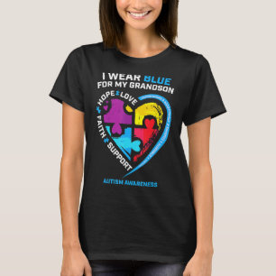 T-shirt Je Porte Du Bleu Pour Ma Sensibilisation sur l'aut