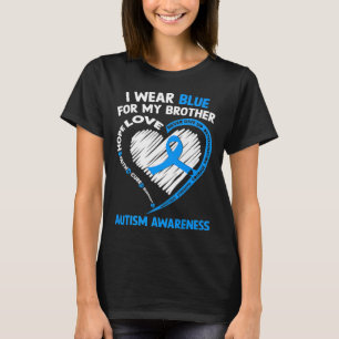 T-shirt Je Porte Du Bleu Pour Ma Sensibilisation sur l'aut