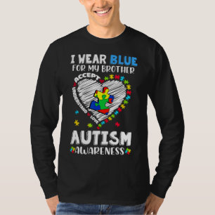 T-shirt Je Porte Du Bleu Pour Ma Sensibilisation sur l'aut