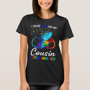T-shirt Je Porte Du Bleu Pour Ma Sensibilisation sur l'aut