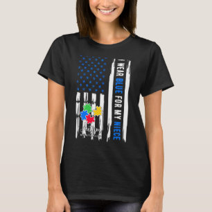 T-shirt Je Porte Du Bleu Pour Ma Sensibilisation sur l'aut