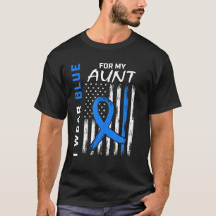 T-shirt Je Porte Du Bleu Pour Ma Tante Sensibilisation Au