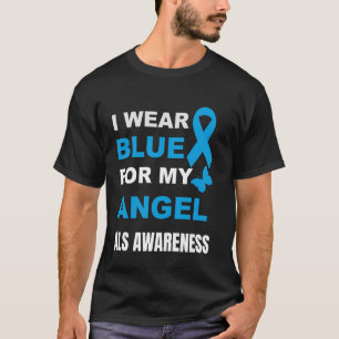 T-SHIRT JE PORTE DU BLEU POUR MON ANGE AUSSI CONSCIENCE