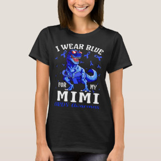 T-shirt Je Porte Du Bleu Pour Mon Dinosaure De Sensibilisa