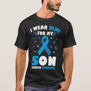 T-shirt Je Porte Du Bleu Pour Mon Fils Sensibilisation Au