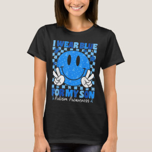 T-shirt Je Porte Du Bleu Pour Mon Fils Sensibilisation sur