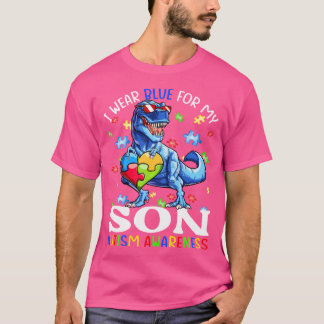 T-shirt Je Porte Du Bleu Pour Mon Fils Sensibilisation sur