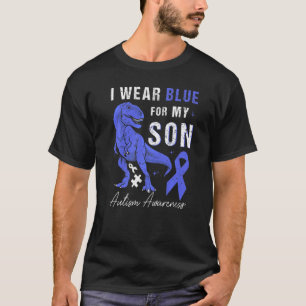 T-shirt Je Porte Du Bleu Pour Mon Fils Sensibilisation sur