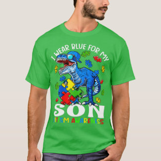 T-shirt Je Porte Du Bleu Pour Mon Fils Sensibilisation sur