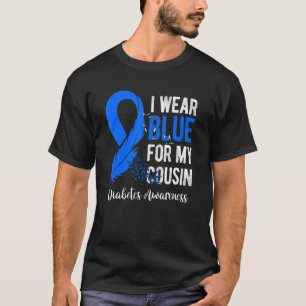 T-shirt Je Porte Du Bleu Pour Mon Mois De Sensibilisation