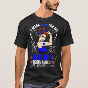 T-shirt Je Porte Du Bleu Pour Mon Mois De Sensibilisation
