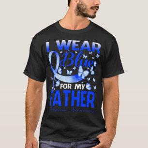 T-shirt Je Porte Du Bleu Pour Mon PÈRE Alopecia Sensibilis