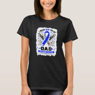T-shirt Je Porte Du Bleu Pour Mon Père Mois De Sensibilisa
