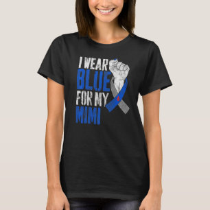 T-shirt Je Porte Du Bleu Pour Mon Ruban De Sensibilisation