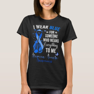 T-shirt Je Porte Du Bleu Pour Quelqu'Un Qui Signifie Alope