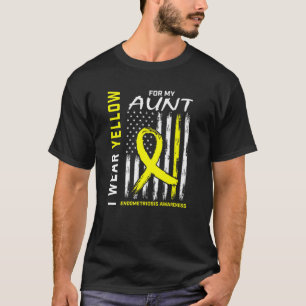 T-shirt Je Porte Du Jaune Pour Le Régime De Sensibilisatio