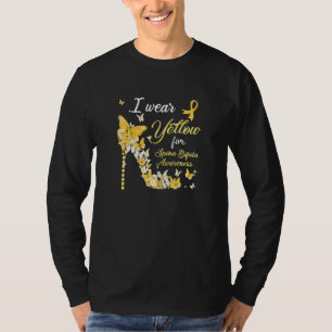 T-shirt Je Porte Du Jaune Pour Le Spina Bifida Sensibilisa