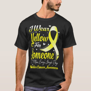 T-shirt Je Porte Du Jaune Pour Quelqu'Un Qui S'OCCUPE Du C