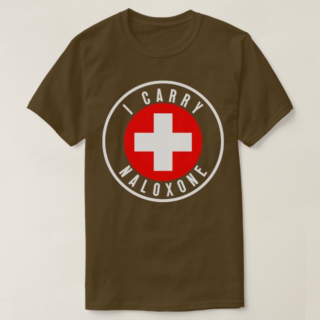 T-shirt Je porte du naloxone 30 (Design devant)