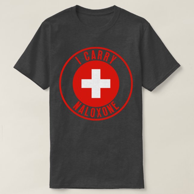 T-shirt Je porte du naloxone 35 (Design devant)