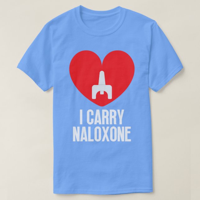 T-shirt Je porte du naloxone 37 (Design devant)