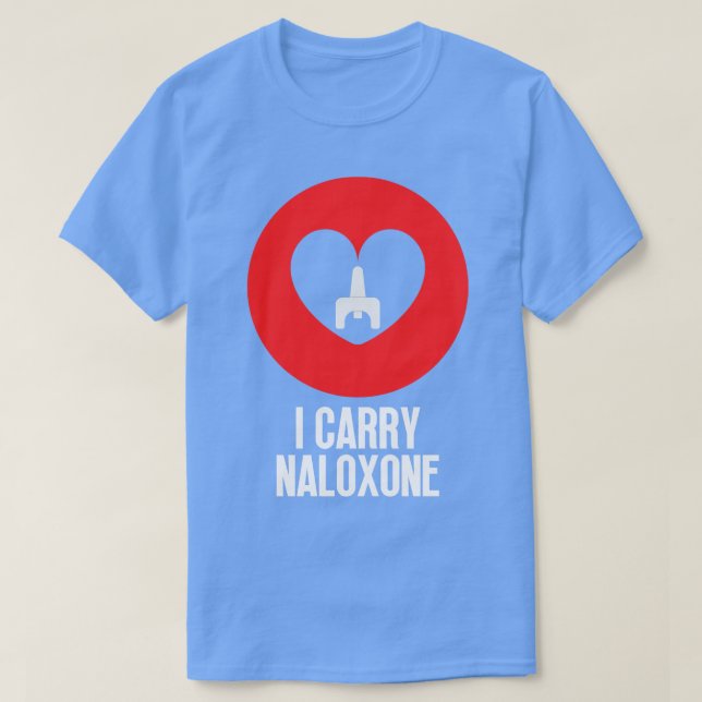 T-shirt Je porte du naloxone 39 (Design devant)