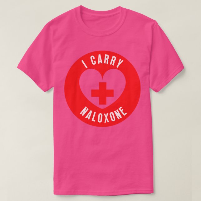 T-shirt Je porte du naloxone 7 (Design devant)