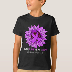 T-shirt Je porte du pourpre pour l'arbitre de ma grand-mèr