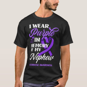 T-shirt Je Porte Du Purple En Mémoire De Mon Surdose Nephe