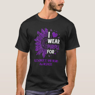 T-shirt Je Porte Du Purple Pour La Sensibilisation À La Ma