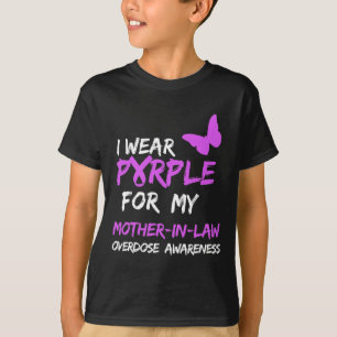 T-shirt Je Porte Du Purple Pour Mon Prophète De La Mère En