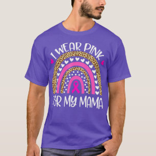 T-shirt Je Porte Du Rose Pour La Mama Cène De Sensibilisat