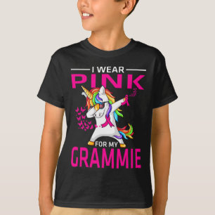 T-shirt Je porte du rose pour la sensibilisation au cancer