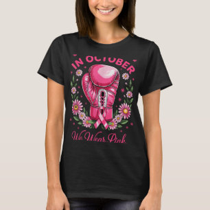 T-shirt Je Porte Du Rose Pour La Sensibilisation Au Cancer