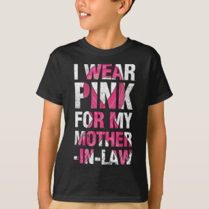 T-shirt Je Porte Du Rose Pour Le Cancer Du Sein De Ma Bell