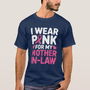 T-shirt Je Porte du Rose pour le Cancer du Sein de ma Bell