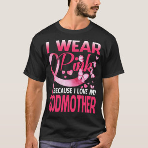 T-shirt Je porte du rose pour ma MARRAINE Sensibilisation 