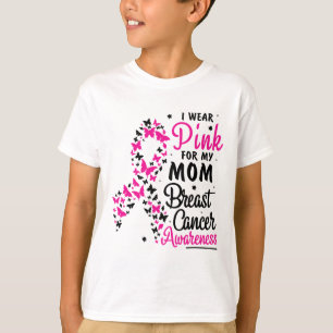 T-shirt Je Porte Du Rose Pour Ma Mère Sensibilisation Au C