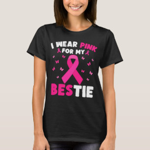 T-shirt Je Porte Du Rose Pour Ma Sensibilisation Au Cancer
