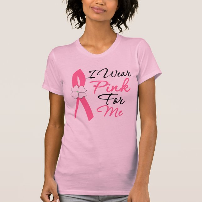 T-shirt Je Porte Du Rose Pour Moi (Devant)