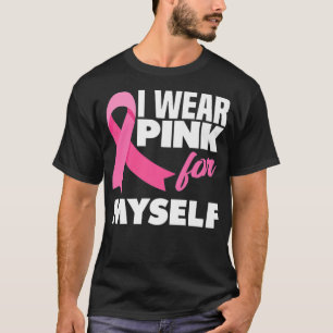 T-shirt Je Porte Du Rose Pour Moi-même Guerrière Sensibili