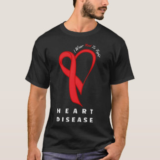 T-shirt Je Porte Du Rouge Pour Combattre La Sensibilisatio