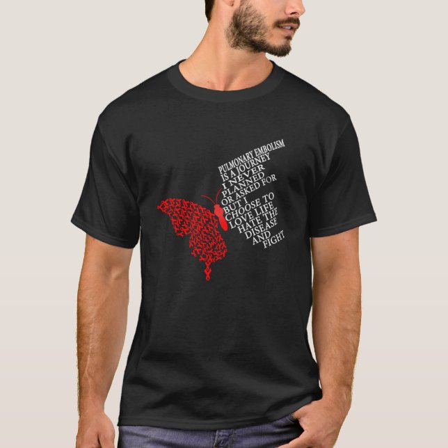 T-shirt Je Porte Du Rouge Pour La Guerre De Sensibilisatio (Devant)
