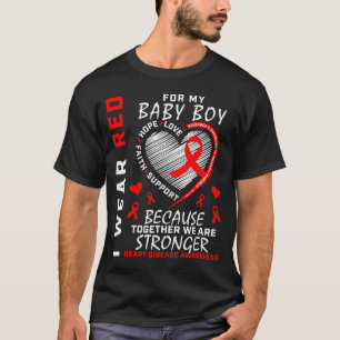 T-shirt Je Porte Du Rouge Pour La Journée De Sensibilisati