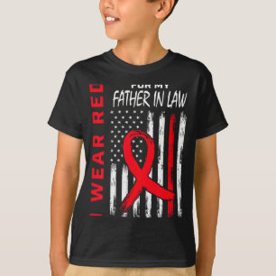T-shirt Je Porte Du Rouge Pour La Maladie Cardiaque De Mon