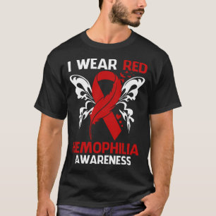 T-shirt Je porte du rouge pour la sensibilisation à l'HÉMO