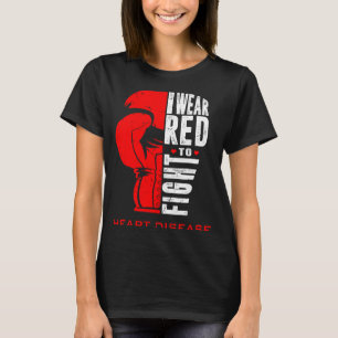 T-shirt Je Porte Du Rouge Pour Le Jour De La Lutte Contre