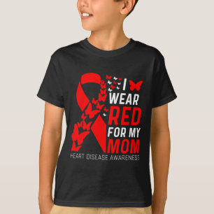 T-shirt Je Porte Du Rouge Pour Les Papillons De Ma Mère Ma