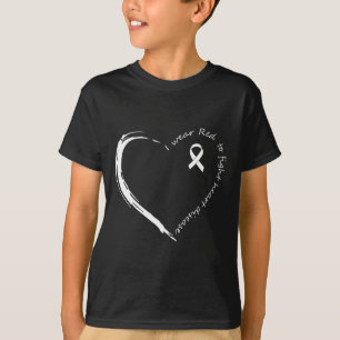 T-shirt Je porte du rouge pour lutter contre la sensibilis