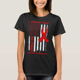 T-shirt Je porte du rouge pour lutter contre la sensibilis
